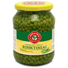 Kedainiu Konservai - Rinktiniai Green Peas 690g