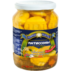 Teshchiny Recepty - Premium Pickled Pattypans 840g
