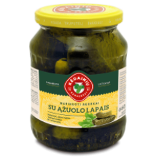 Kedainiu Konservai - Pickled Cucumbers with Oak leaves 660g
