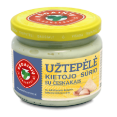 Kedainiu Konservai - Hard Cheese Spread with Garlic 280g