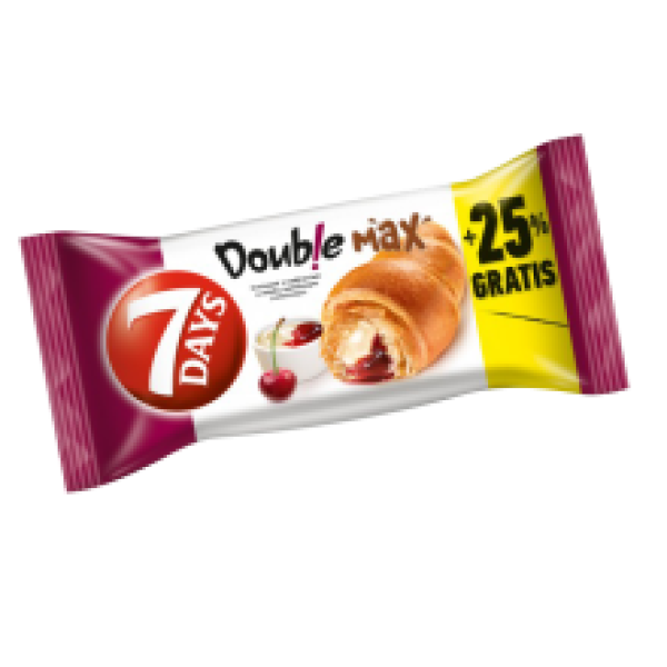 7 Days - Double Vanilla and Sour Cherry Flavour Croissant 110g