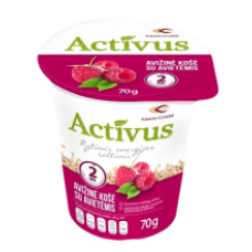 Kauno Grudai - Activus Oatmeal Porridge with Raspberries 70g