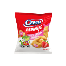 Croco - Cereal Pillows with Strawberry Cream 100g