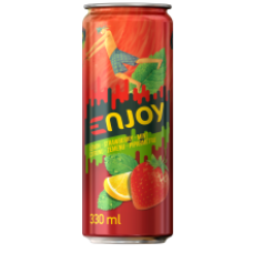 Cido - Enjoy Strawberry-Mint-Lemon Carbonated Drink 330ml CAN