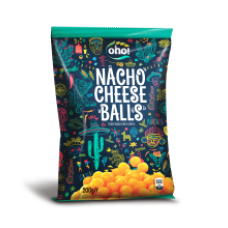 OHO - Nacho Cheese Balls Snacks 200g