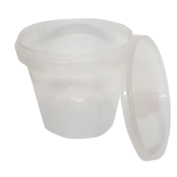 Plastic Food Container - Bucket with Lid 1000ml